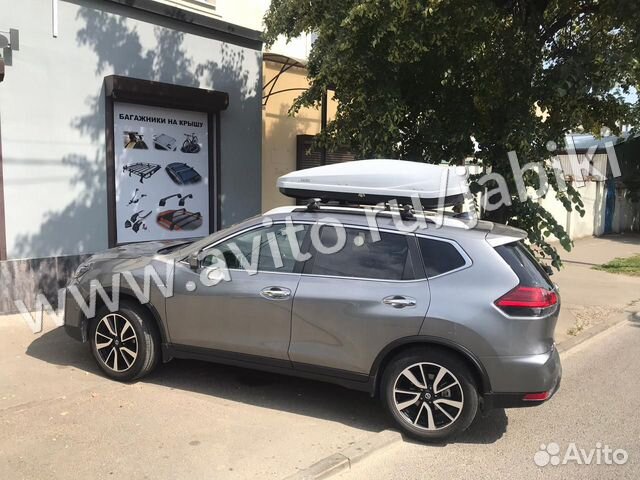 Автобокс 450 л на крышу Nissan X-Trail Краснодар