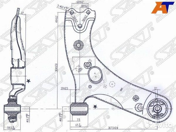 Рычаг подвески toyota corolla