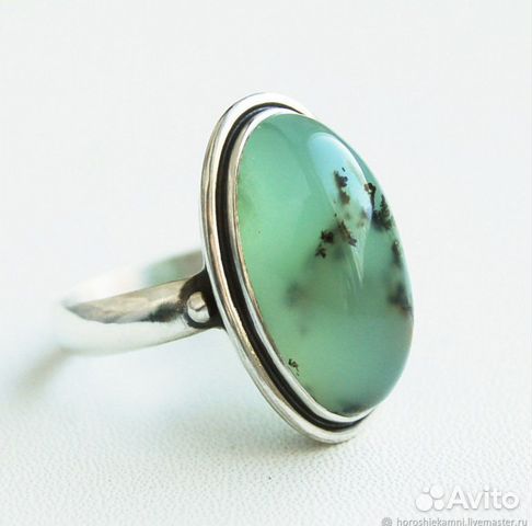 Серебренное кольцо с гранатом гессонит