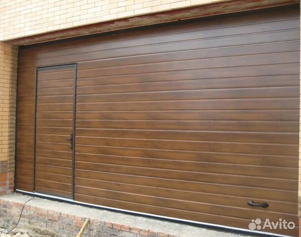 Ворота гаражные с калиткой 3640*3745