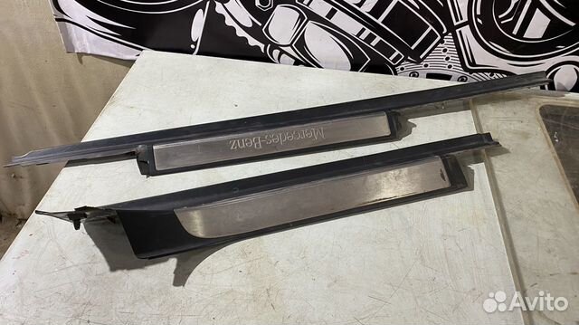 Накладки на пороги внешние Mercedes Benz W220