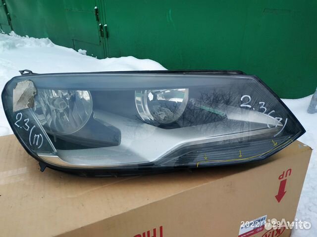 Фара галоген фольксваген туарег 2010-2014 дефект