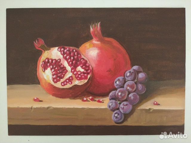 Картина маслом на холсте. Натюрморт. 25х35 см