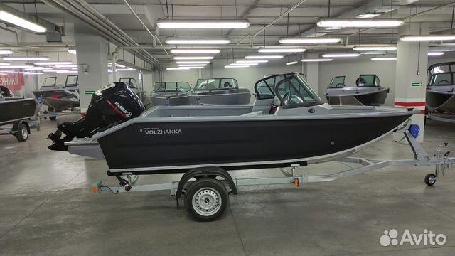 Лодка Volzhanka 46 Fish с мотором yamer EF60