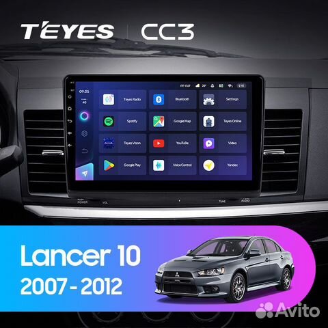 Магнитола Teyes CC3 3/32 для Mitsubishi Lancer