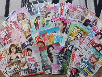 Журналы Elle girl, cosmopolitan, glamour, Elle