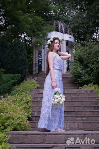 Венок на голову из живых цветов