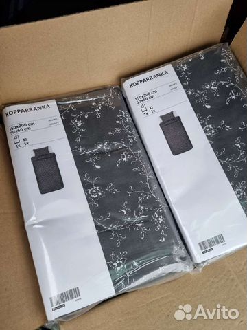 Постельное белье Икеа Двала Йотевалмо Коппарранка