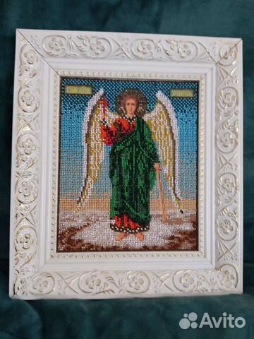 Икона из бисера Ангел Хранитель