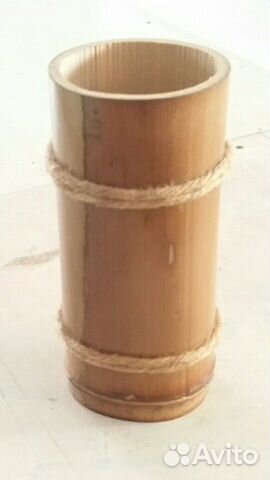 Ваза декоративная из бамбука