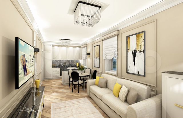 2-к. квартира, 77,8 м², 1/9 эт.