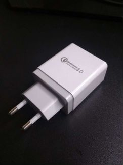 Быстрая зарядка, зарядное устройство 3 порта, блок