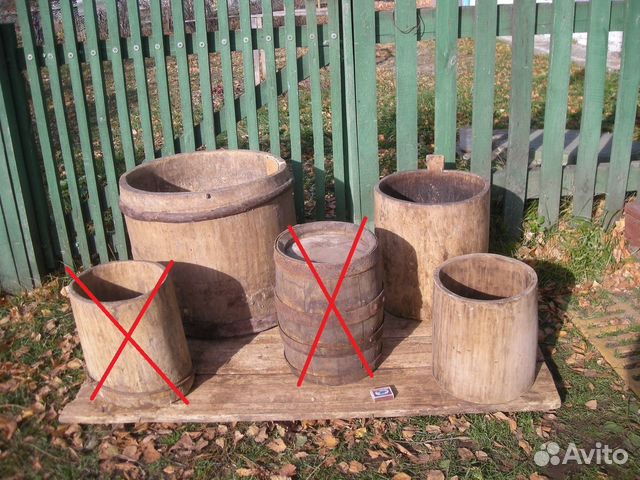 Бочонок для воды кадка жбан лагун мера для хлеба