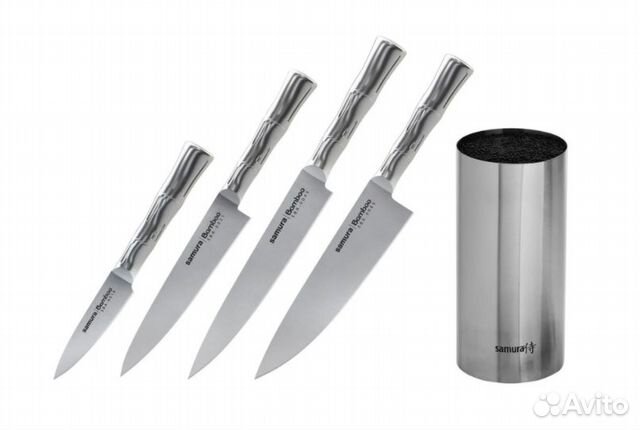 Набор ножей и подставки Samura Bamboo (новый)