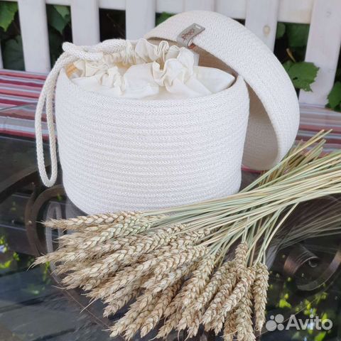 Хлебница из хлопкового шнура