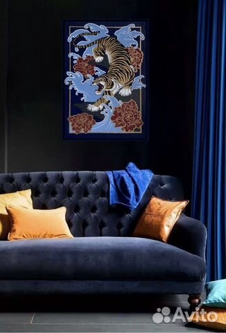 Картина тигр интерьерная картина в интерер