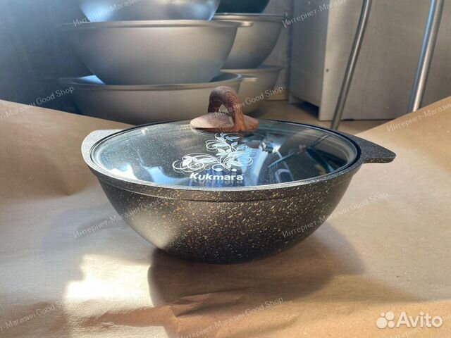 Казан со стеклянной крышкой 3.5л