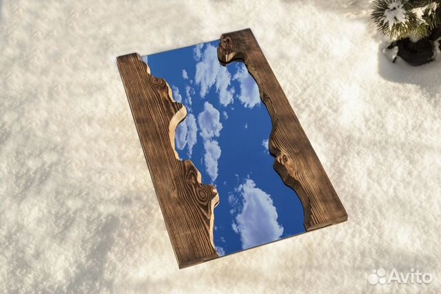 Зеркало в стиле Лофт массив