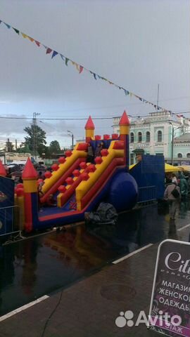 Батут большой б/у один сезон