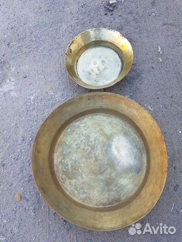 Тазы латунные.Старинные.1889 год