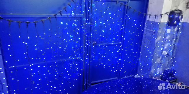 Гирлянда уличная зановес синяя мощная