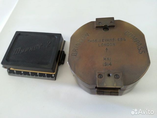 Компас Brinton,Турист и свисток старинный