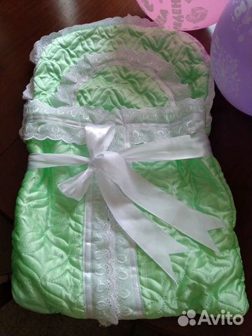 Конверт для выписки) салатовый и розовый