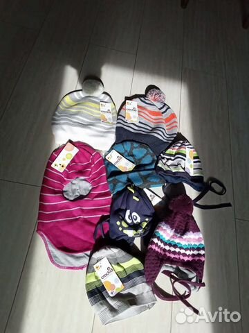 Демисезонные шапки для мальчика и девочки новые