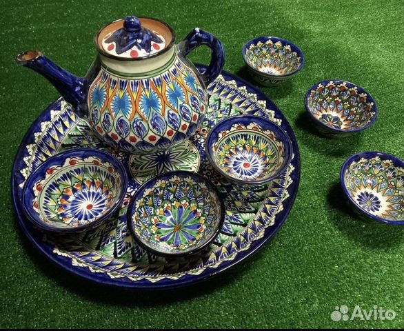 Узбекская кepaмическая посуда