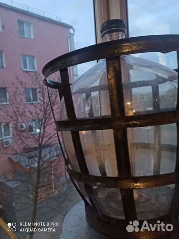 Бутыль стеклянная 50 литров в метал. Корзине