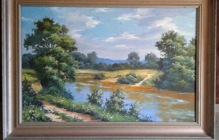 Картина в раме, холст, масло 40х60 см