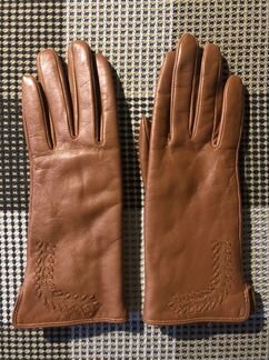 Перчатки женские кожаные новые