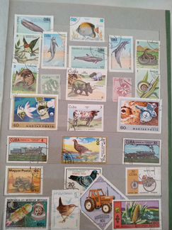 Старые марки в старом альбоме