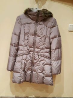 Женское пуховое пальто с капюшоном Geox