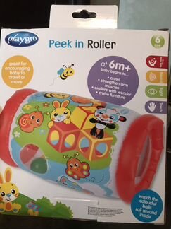 Playgro надувной валик-погремушка