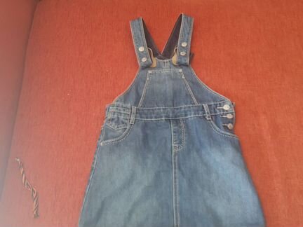 Джинсовый сарафан рост 128
