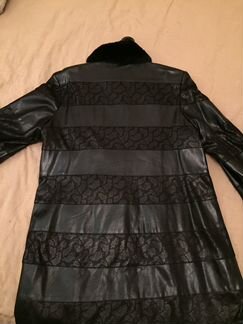 Пальто женское кожаное