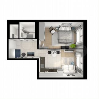1-к квартира, 40.4 м², 2/22 эт.
