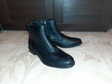 Мужские зимние ботинки из натуральной кожи