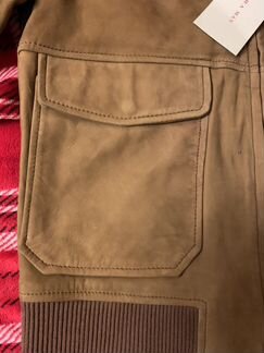 Куртка кожаная мужская новая пилот Zara Man