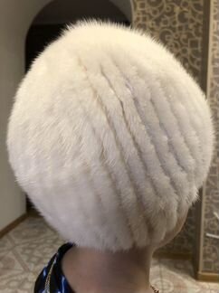 Шапка норковая вязанная