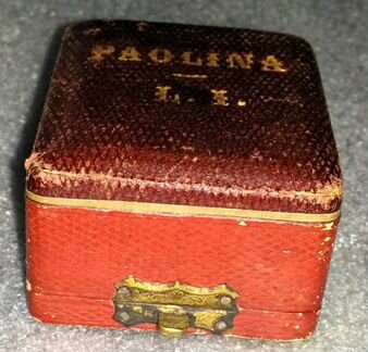 Старая ювелирная коробка Paolina L.I. Juwelier J.M