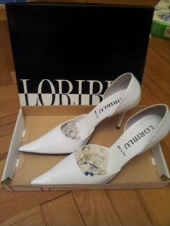 Белые свадебные туфли loriblu новые