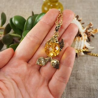 Подвеска Рыбка №9 (чешское стекло)