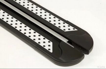 Пороги подожки Vision Black на авто