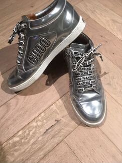 Кеды jimmy choo серебряные