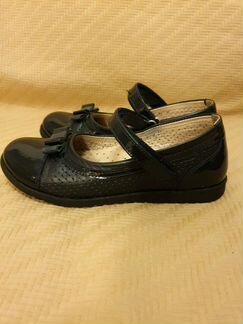 Туфли для девочки марки Rima. Натуральная кожа. Тё