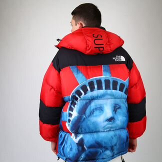 Куртка The North Face статуя красная