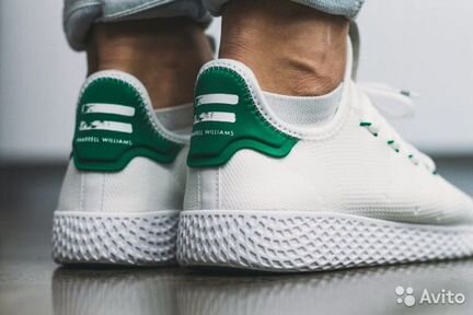 Кроссовки белые Pharrell Williams Tennis Hu White