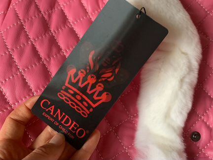 Кожаное пальто с мехом на девочку